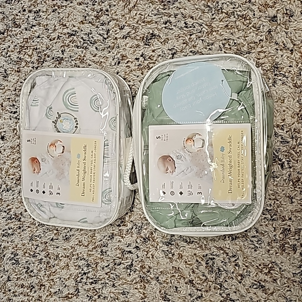 2 brand new dreamland weighted swaddles